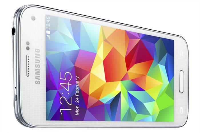 Samsung Galaxy S5 Mini de color blanco