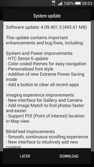 HTC One Mini M7 con Sense 6