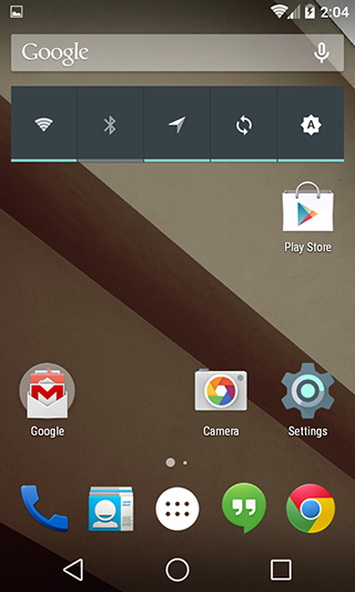 Nexus 4 con Android L