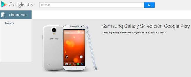 Samsung Galaxy S4 GPe en Google Play