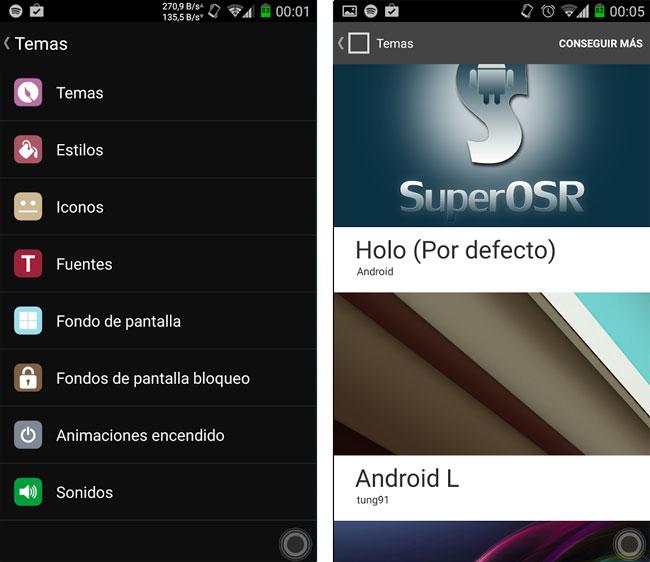 Temas SuperOSR para Samsung Galaxy S4