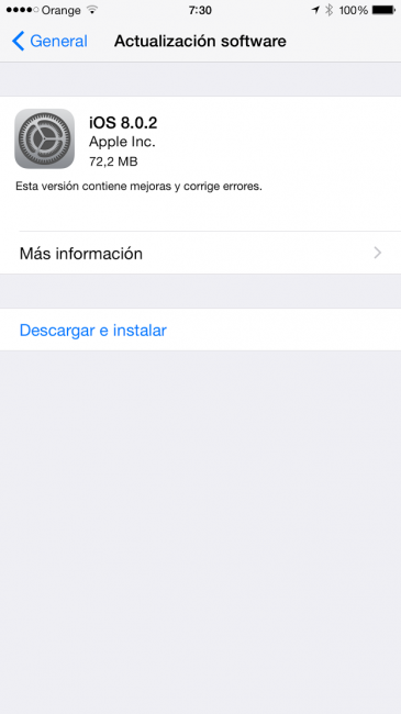 iOS 8 0.2 iPhone 6