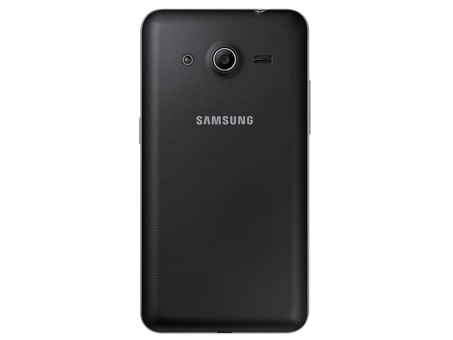 Samsung Galaxy Core 2 de color negro visa trasera