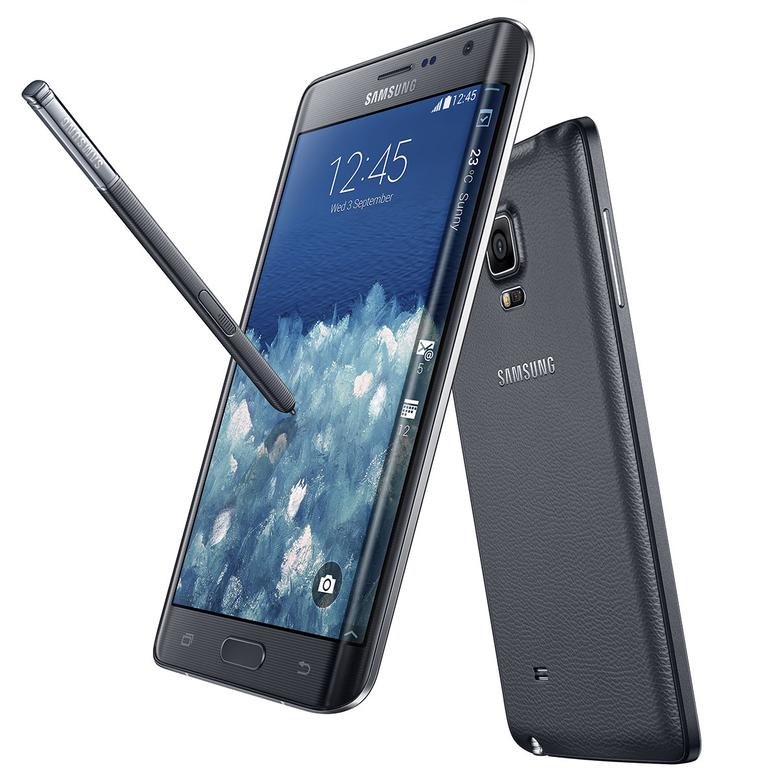 Samsung Galaxy Note Edge en color negro.
