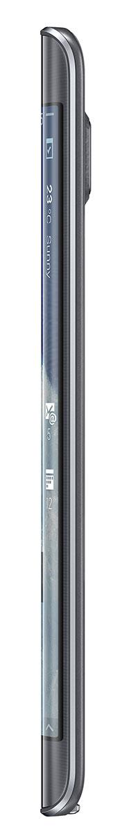 Samsung Galaxy Note Edge visto de perfil con su pantalla curvada