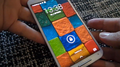 motorola moto X toma de contacto