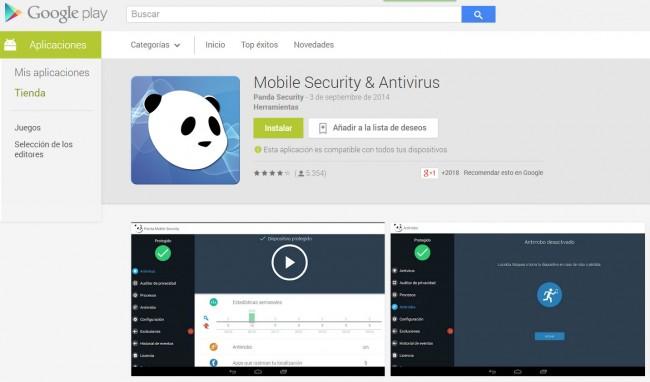 Panda Antivirus instalación para Android