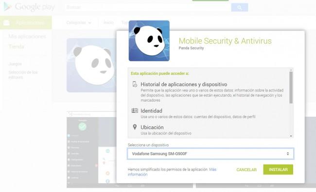 Panda Antivirus instalación para Android