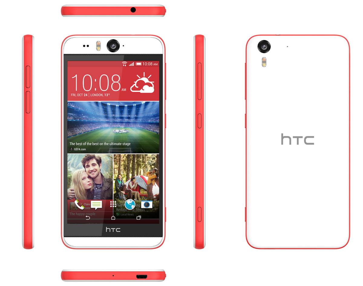 HTC Desire Eye de color rojo