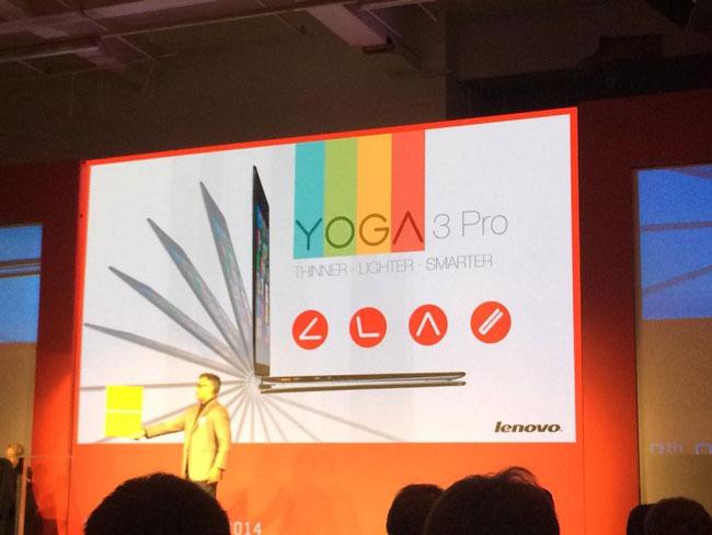 Presentacion de la tablet Lenovo Yoga 3 Pro