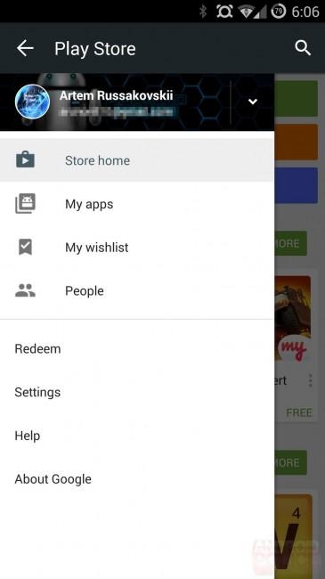 Google Play Store Material Deisgn