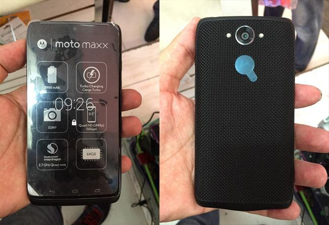 Fotografía donde aparece el nombre del Motorola Moto Maxx