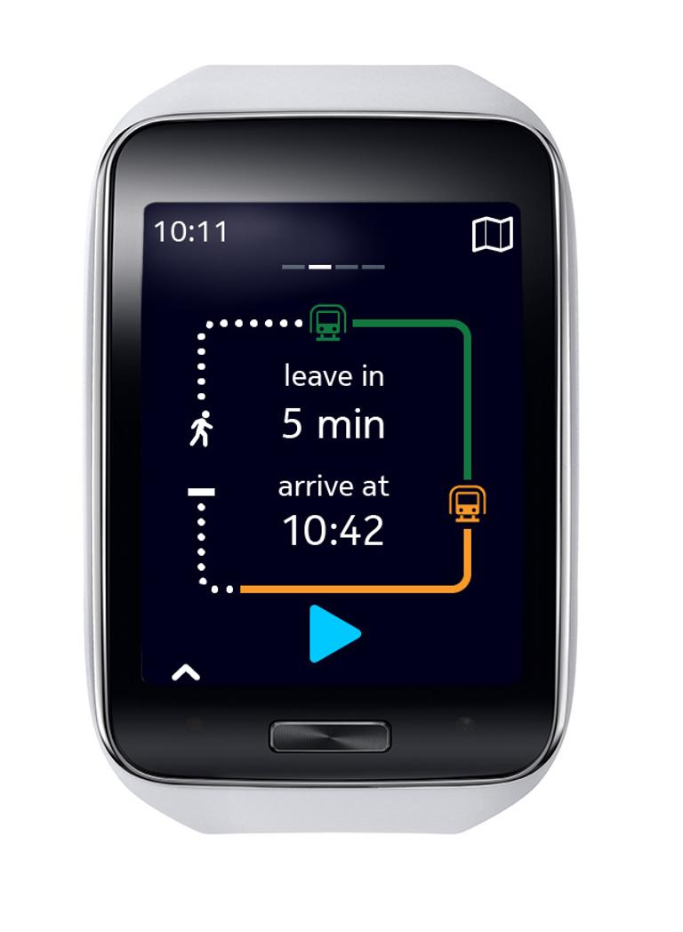Samsung Gear S pantalla de aplicación