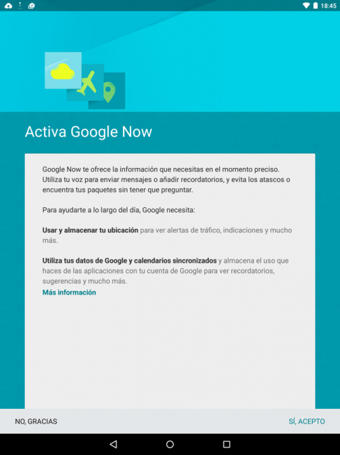 Sistema operativo del Nexus 9