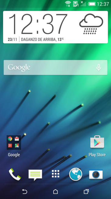 Escritorio del HTC One Mini 2