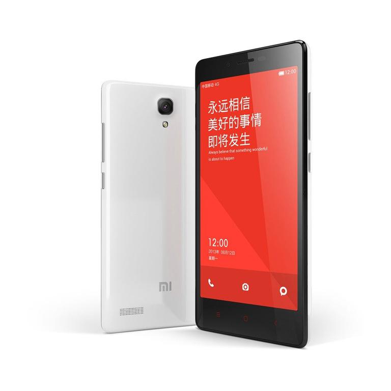 Xiaomi Red Mini Note 4G vista frontal y trasera