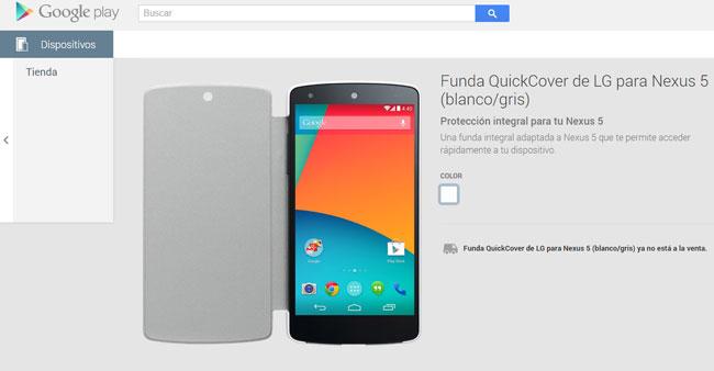 Funda QuickCover para el Nexus 5