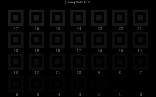 Calidad negros pantalla Samsung Galaxy Note Edge