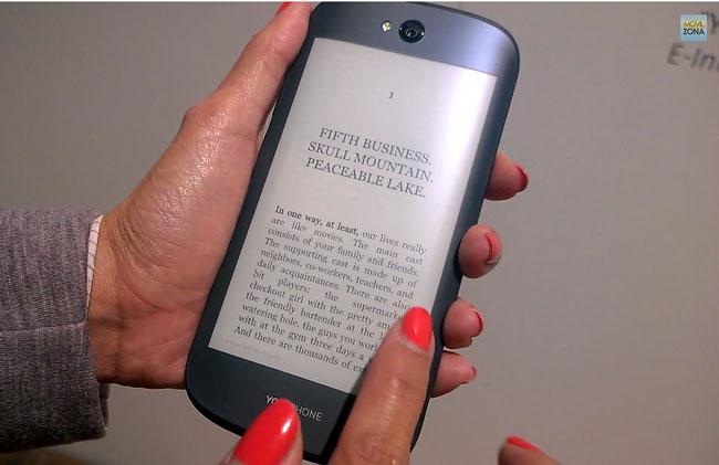 Lectura texto en pantalla de tinta electronica