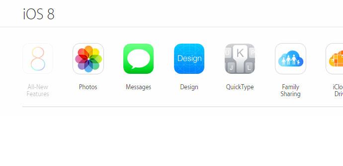 iOS8 e iconos del sistema