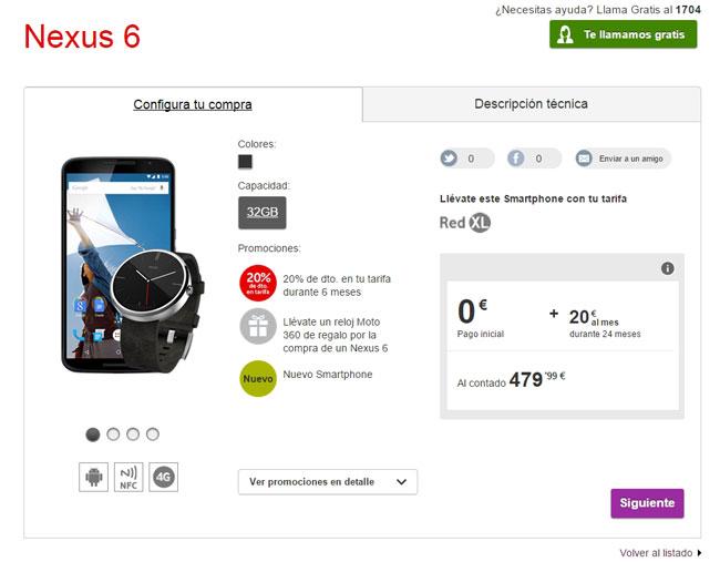 Nexus 6 con Motorola Moto 360