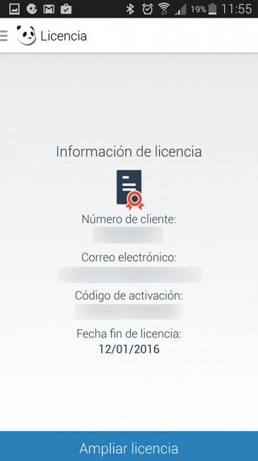 Panda Mobile Secutiry 2015 licencia