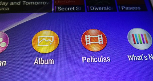 Pantalla del Sony Xperia E3