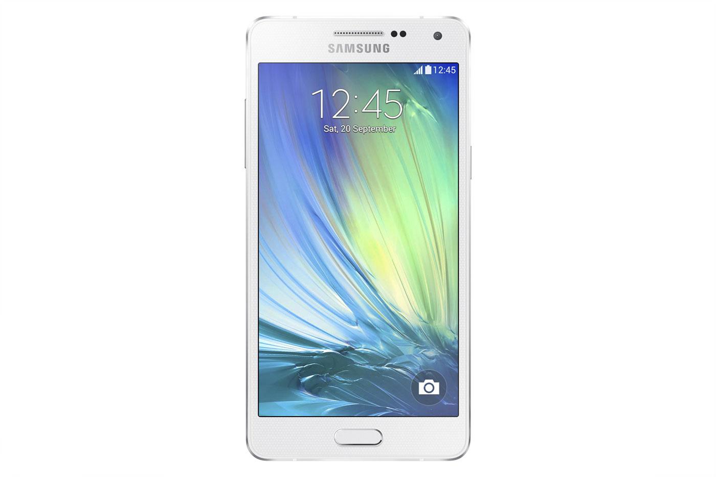 Samsung Galaxy A5 en color blanco vista frontal