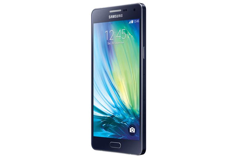 Samsung Galaxy A5 en color negro visión lateral