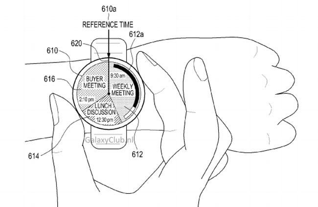Patente para un smartwatch de Samsung