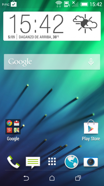 Escritorio del HTC Desire 510