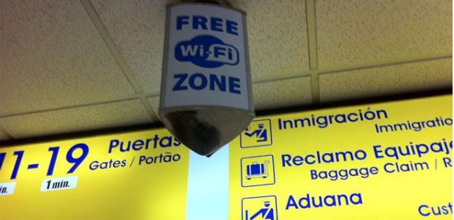 WiFi gratis en aeropuertos