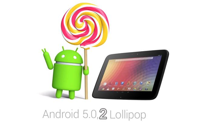 Android 5 Lollipop Nexus 7