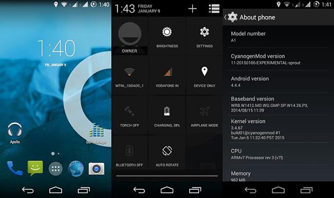CyanogenMod 11 Android One