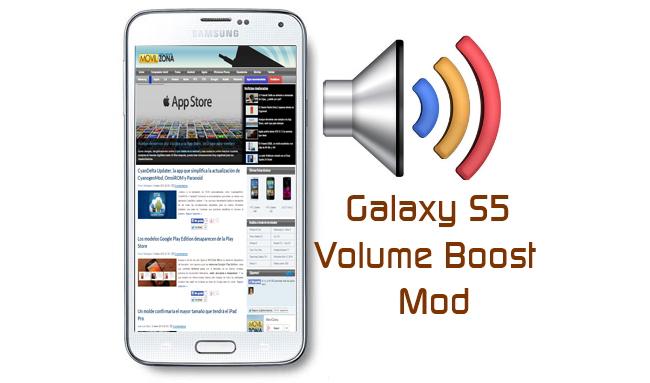 Volume Boost Samsung Galaxy S5