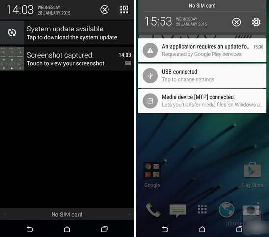 HTC One M8: Android 4.4 KitKat vs 5.0 Lollipop.