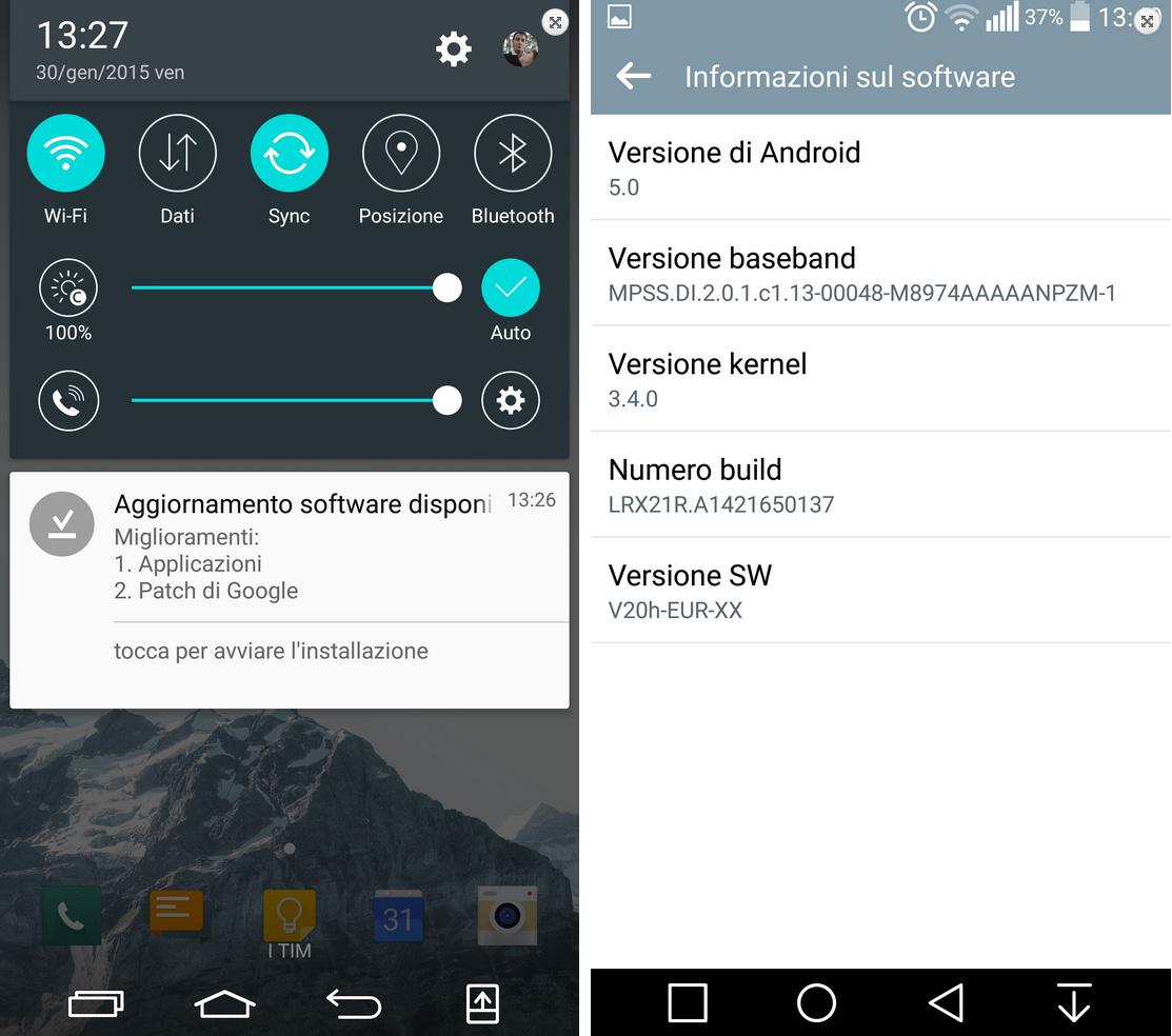 Android 5.0.1 Lollipop para los LG 3 europeos.