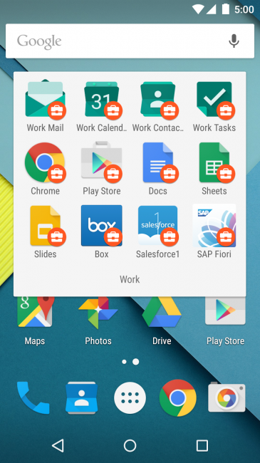 App Android for Work