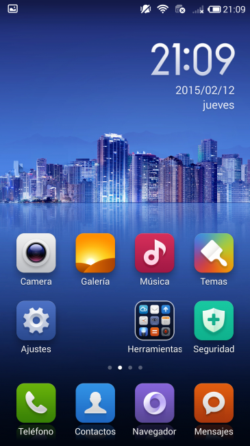 Escritorio del teléfono Xiaomi Mi4