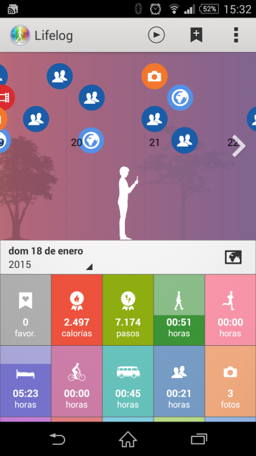 Aplicación Lifelog para Sony SmartBand Talk