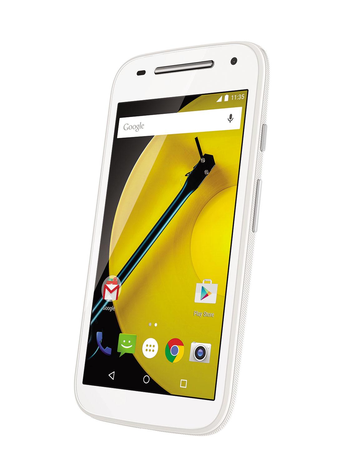 Motorola Moto E en color blanco