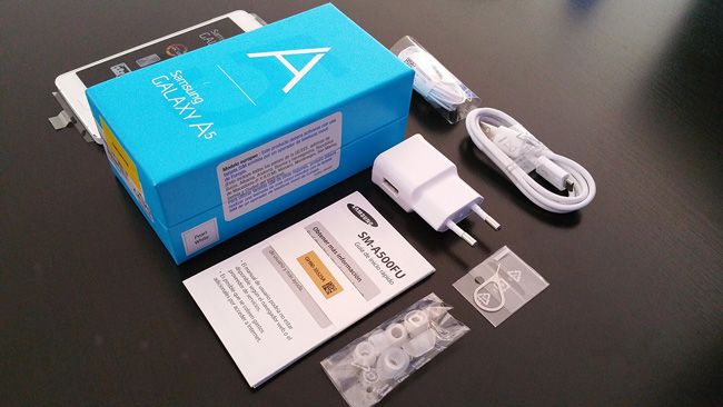 Contenido de la caja del Samsung Galaxy A5