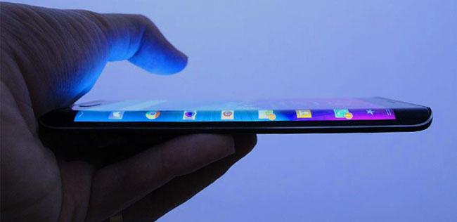 Seccion de pantalla curva del Samsung Galaxy Note Edge