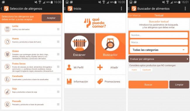 ¿Qué puedo comer? para Android.