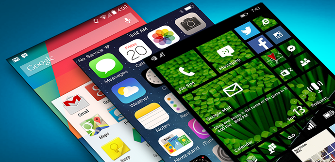 android ios y windows phone