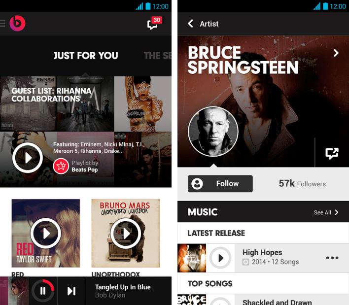 Beats Music en Android.