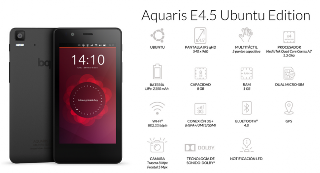 bq aquaris e4.5 ubuntu edition