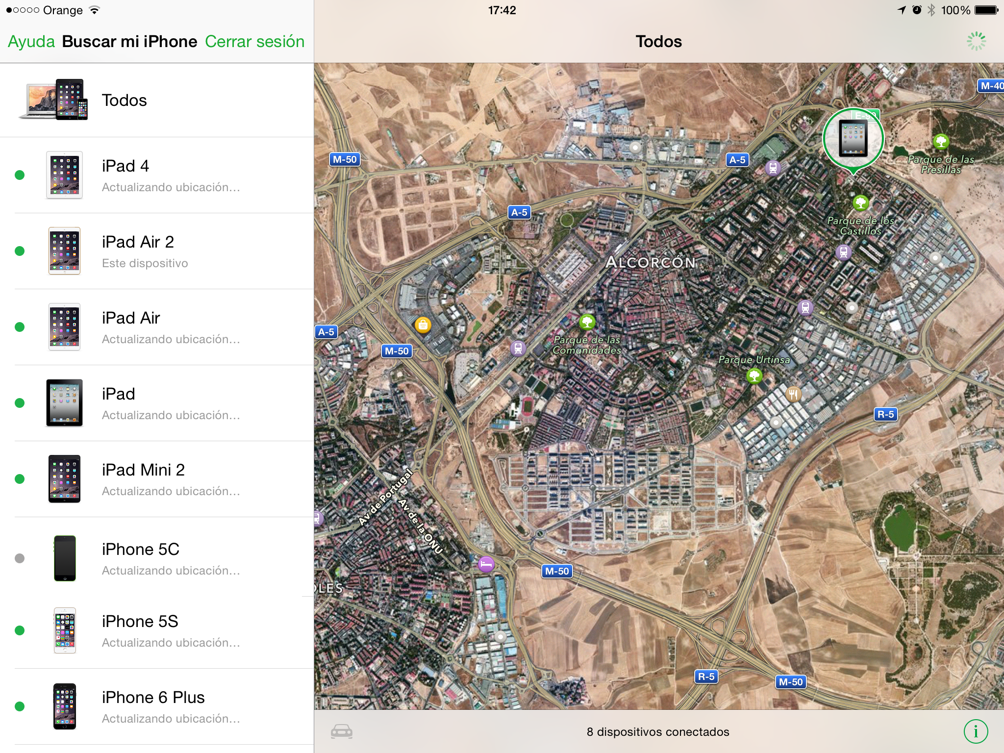 Buscar mi iPhone para iOS.