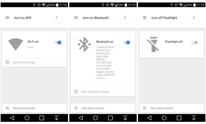 Google Now permite nuevos comandos de voz.