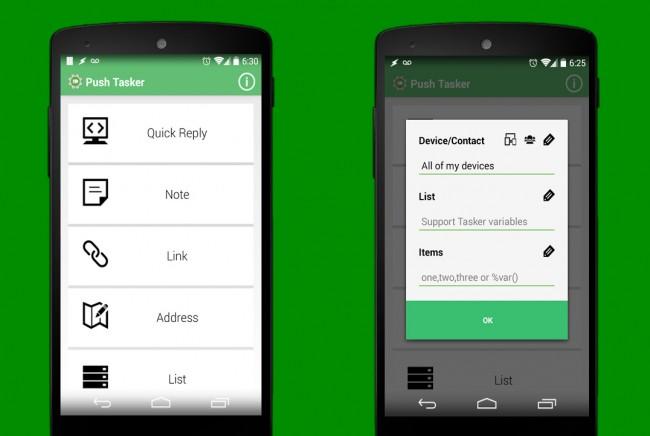 Push Tasker para Android.